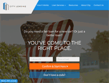 Tablet Screenshot of citylending.com